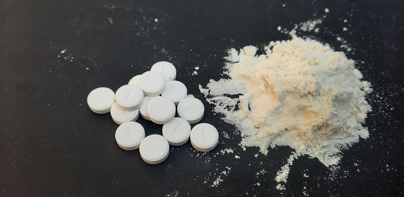 Pure heroin pills and powder